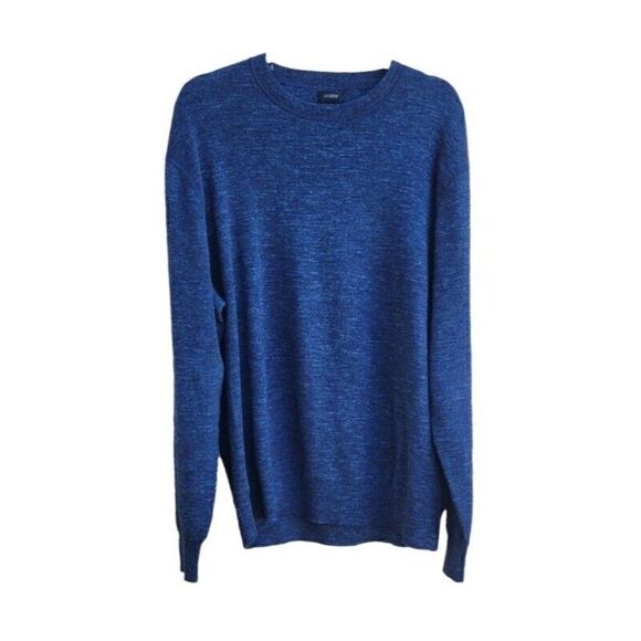 J. Crew Cotton Crewneck Sweater Navy Blue Size XXL - Picture 2 of 9